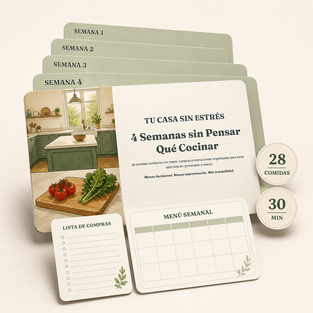 4 Semanas sin Pensar Qué Cocinar